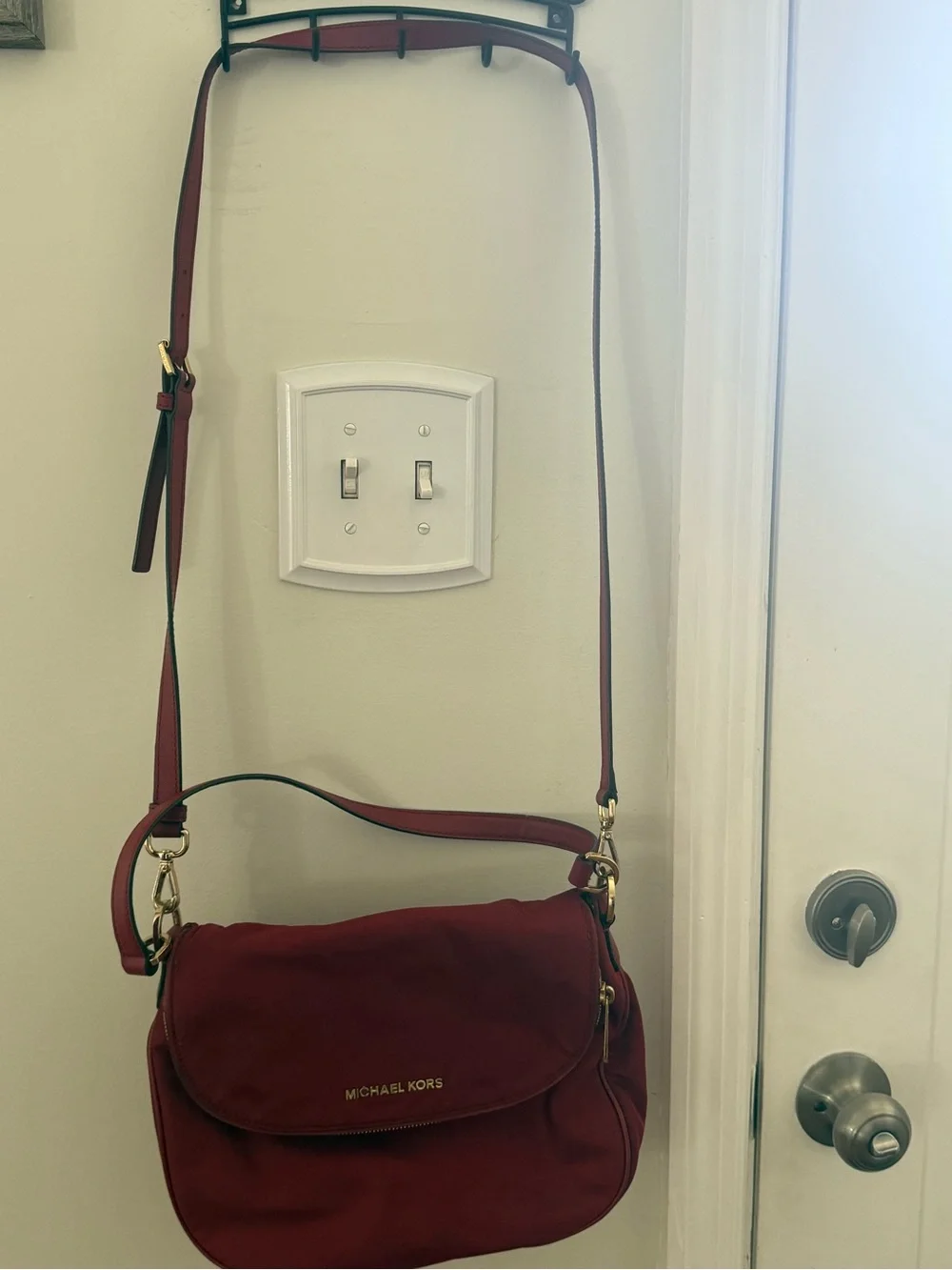 MICHAEL KORS Red Crossbody Shoulder Bag